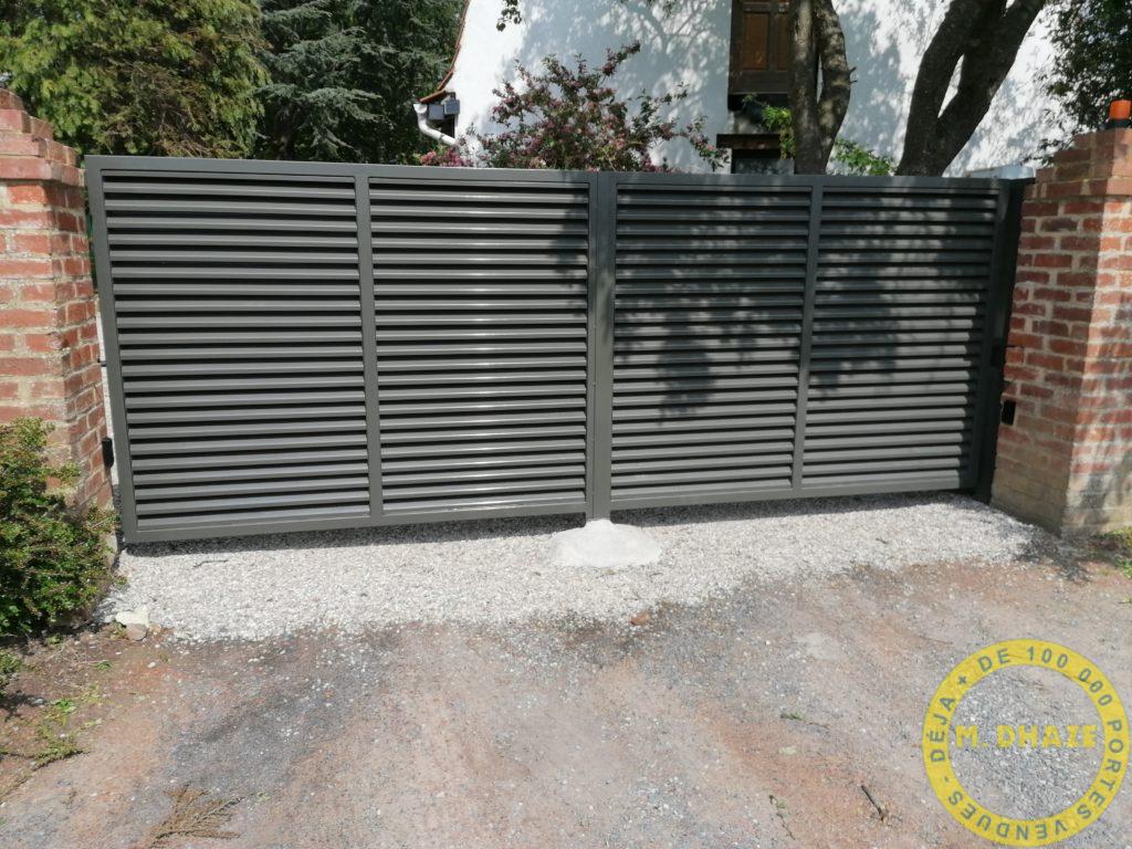M DHAZE portail acier galavanisé a vantelles bousbecque 1