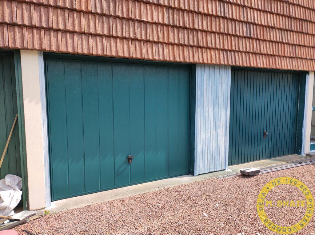 Portes basculantes isolées Noviso à Villeneuve d’Ascq daans le Nord.