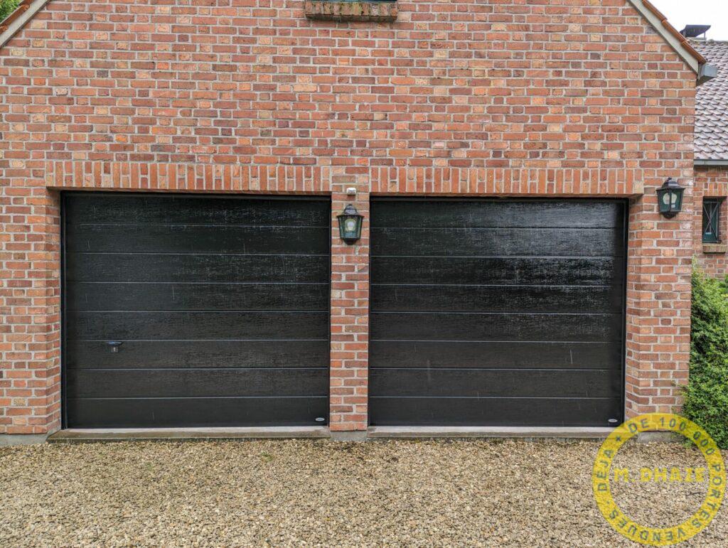 Double porte sectionnelle motorisée novoferm DHAZE