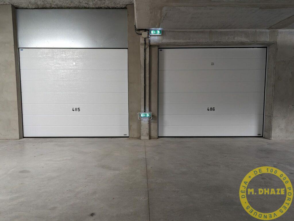 Porte en sous sol sectionnelle motorisé novoferm DHAZE