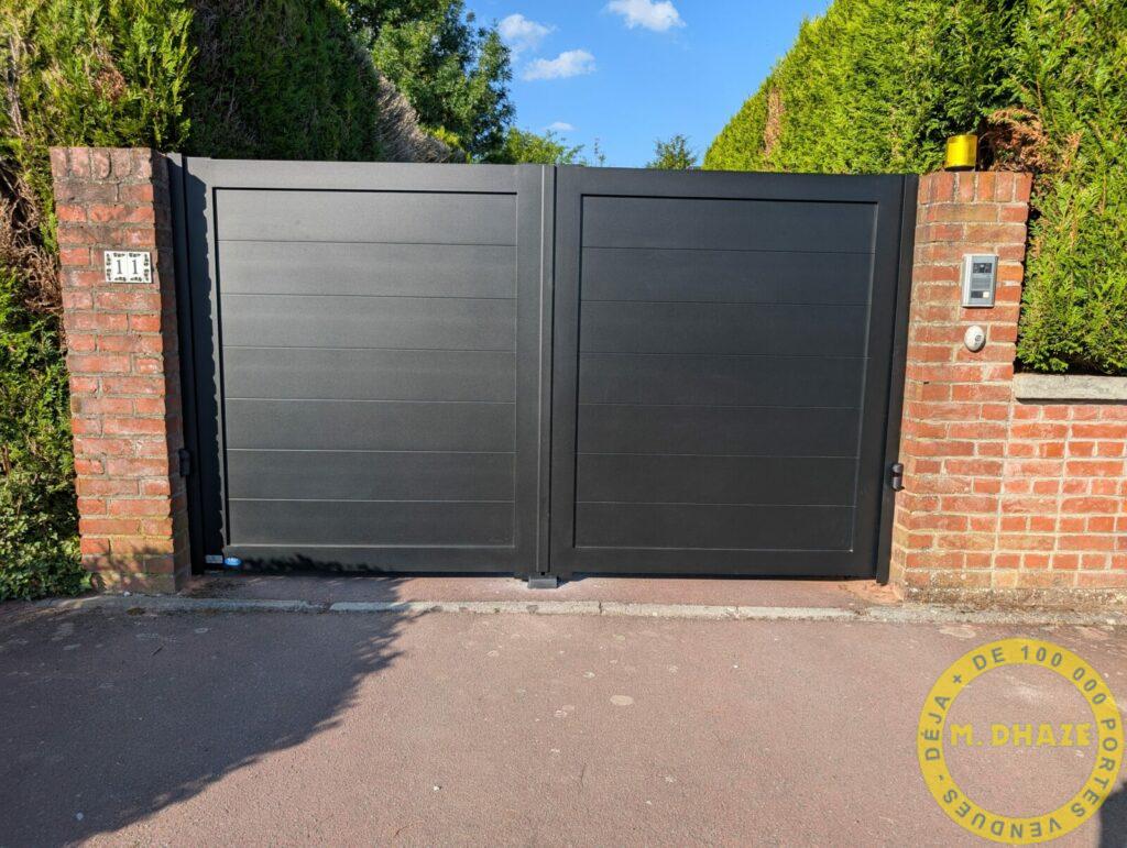 DHAZE portail aluminuim 2 battants